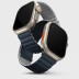 Силиконовый ремешок Uniq Revix для Apple Watch 42/44/45/49 мм синий/серый