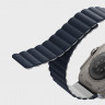 Силиконовый ремешок Uniq Revix для Apple Watch 42/44/45/49 мм синий/серый - фото № 2