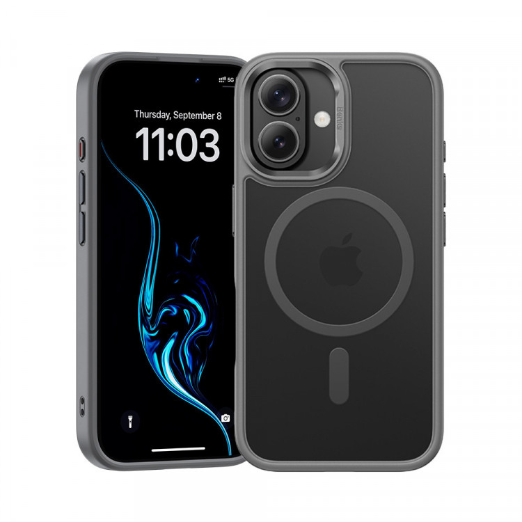 Чехол Benks Mist с MagSafe для iPhone 16 Plus серый (Gray)