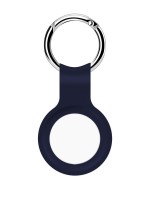 Силиконовый брелок-подвеска с кольцом для ключей iNeez для AirTag темно-синий