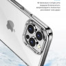 Чехол Gurdini Alba Series Protective для iPhone 12 / 12 Pro матовый полупрозрачный - фото № 3