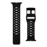 Силиконовый ремешок UAG Civilian Strap для Apple Watch 49/45/42/44 мм графит/черный (Graphite/Black) - фото № 3
