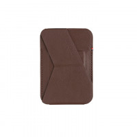 Подставка-кошелёк Decoded MagSafe Card/Stand Sleeve коричневый (Brwon)