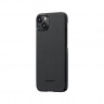 Чехол PITAKA MagEZ Case 4 для iPhone 15 Plus черно-серый узкое плетение 600D Twill (KI1501MA) - фото № 2