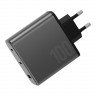 Сетевое зарядное устройство EnergEa AmpCharge GaN100 (2 USB-C, 1 USB-A) EU 100 Вт - фото № 2