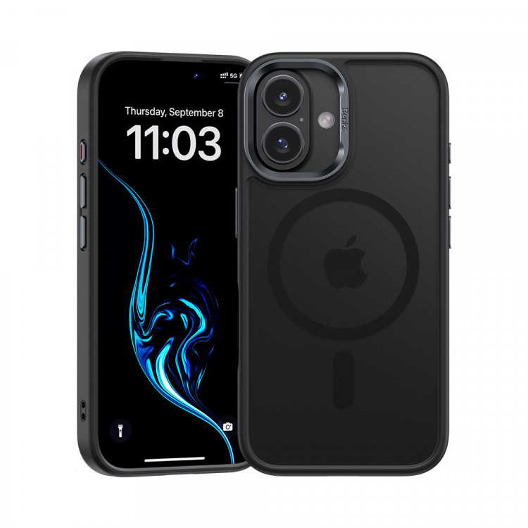 Чехол Benks Mist с MagSafe для iPhone 16 Plus черный (Black)