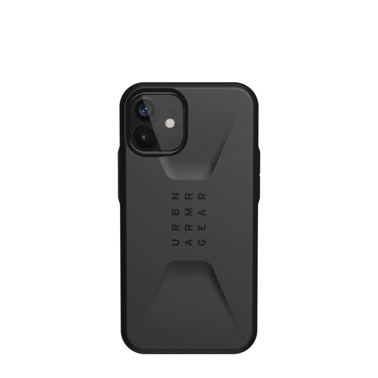 Чехол UAG Civilian Series для iPhone 12 mini чёрный (Black)