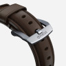 Кожаный ремешок Nomad Traditional Band для Apple Watch 49/45/44/42 мм коричневый/серебро (Brown/Silver) - фото № 5