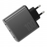 Сетевое зарядное устройство EnergEa AmpCharge GaN100 (3 USB-C) EU 100 Вт - фото № 2
