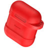 Чехол Baseus Silicone Case с держателем наушников для Airpods красный - фото № 4