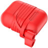 Чехол Baseus Silicone Case с держателем наушников для Airpods красный - фото № 3