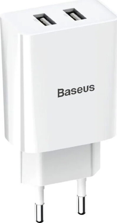 Сетевое зарядное устройство Baseus Speed Mini Dual U Charger белое