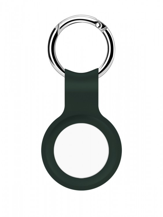 Силиконовый брелок-подвеска с кольцом для ключей iNeez для AirTag зеленый лес