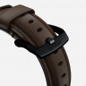 Кожаный ремешок Nomad Traditional Band для Apple Watch 49/45/44/42 мм коричневый/черный (Brown/Black) - фото № 5