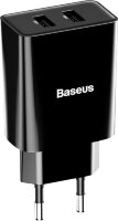 Сетевое зарядное устройство Baseus Speed Mini Dual U Charger чёрное