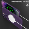 Чехол Memumi ультра тонкий 0.3 мм для iPhone 14 Plus фиолетовый - фото № 5