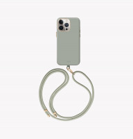 Чехол Uniq Coehl Crème с MagSafe для iPhone 15 Pro Max мягкий шалфей (Soft Sage)