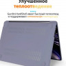 Чехол пластиковый Gurdini Crystall Series для MacBook Air 15" (2023) A2941 темная лаванда - фото № 4