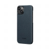 Чехол PITAKA MagEZ Case 4 для iPhone 15 Plus черно-синий 1500D Twill (KI1508M) - фото № 2