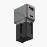 Универсальный сетевой адаптер EnergEa TravelWorld Adapter 25 25 Вт темно-серый