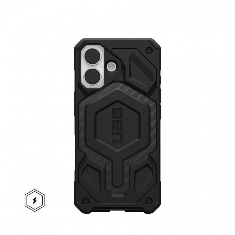 Чехол UAG Monarch Pro для iPhone 17 карбон (Carbon Fiber)