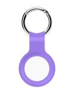 Силиконовый брелок-подвеска с кольцом для ключей iNeez для AirTag сиреневый