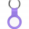 Силиконовый брелок-подвеска с кольцом для ключей iNeez для AirTag сиреневый