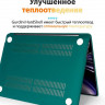 Чехол пластиковый Gurdini Crystall Series для MacBook Air 15" (2023) A2941 изумрудно-зеленый - фото № 4