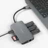 USB-хаб EnergEa AluHub HD Pro 2 8 в 1 темно-серый - фото № 3