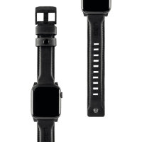Ремешок кожаный UAG для Apple Watch 44/42 мм черный (Black)