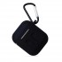 Силиконовый чехол Gurdini Soft Touch с карабином для AirPods чёрный
