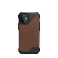 Чехол UAG Metropolis LT для iPhone 12 mini коричневая кожа (Brown)