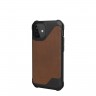 Чехол UAG Metropolis LT для iPhone 12 mini коричневая кожа (Brown) - фото № 2