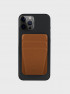Чехол-подставка и бумажник Uniq Lyft MagSafe для iPhone коричневый