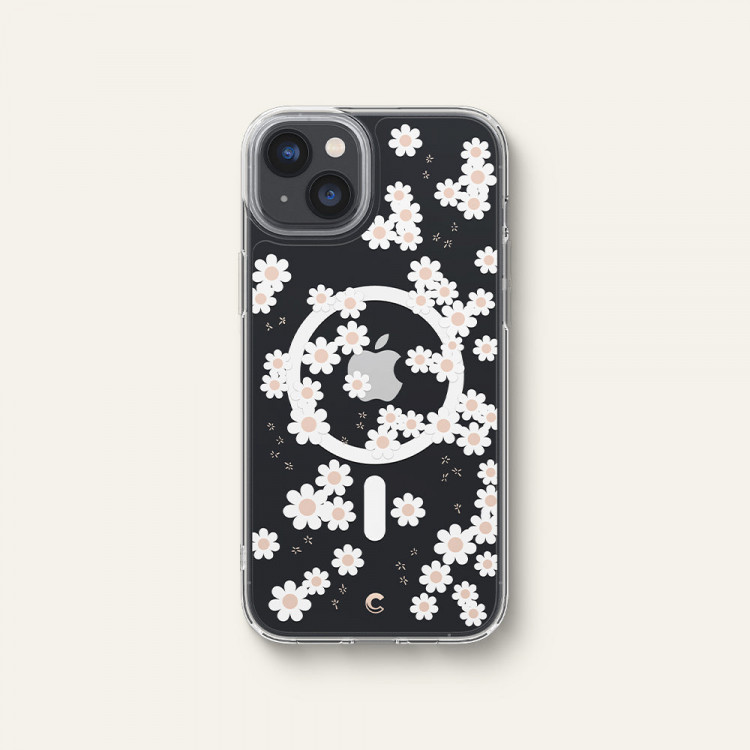 Чехол SPIGEN CYRILL Cecile с MagSafe для iPhone 14 Plus разноцветный (White Daisy)