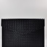 Чехол DOST Leather Co. для MacBook Pro 14" (2021) / MacBook Air 13" (2022) черный (плетеная кожа)