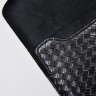 Чехол DOST Leather Co. для MacBook Pro 14" (2021) / MacBook Air 13" (2022) черный (плетеная кожа) - фото № 2