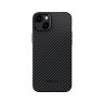 Чехол PITAKA MagEZ Case Pro 4 для iPhone 15 Plus черно-серый 1500D (KI1501MP)