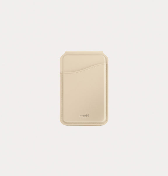 Подставка-кошелек с зеркальцем Uniq Coehl Esme MagSafe кремовый