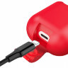 Чехол с беспроводной зарядкой Baseus Wireless Charging Case для AirPods красный - фото № 3