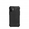 Чехол UAG Metropolis LT для iPhone 12 mini чёрная кожа (Black)