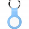 Силиконовый брелок-подвеска с кольцом для ключей iNeez для AirTag cветло-голубой