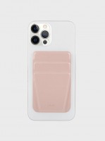 Чехол-подставка и бумажник Uniq Lyft MagSafe для iPhone розовый