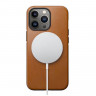 Кожаный чехол Nomad Modern Leather Case MagSafe для iPhone 13 Pro светло-коричневый (English Tan) - фото № 2