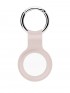 Силиконовый брелок-подвеска с кольцом для ключей iNeez для AirTag розовый песок