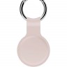Силиконовый брелок-подвеска с кольцом для ключей iNeez для AirTag розовый песок - фото № 2