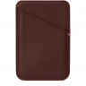 Чехол-бумажник Decoded MagSafe Leather Card Case коричневый (Brwon)