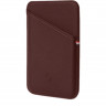 Чехол-бумажник Decoded MagSafe Leather Card Case коричневый (Brwon) - фото № 2