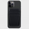 Чехол-подставка и бумажник Uniq Lyft MagSafe для iPhone черный