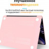 Чехол пластиковый Gurdini Crystall Series для MacBook Air 15" (2023) A2941 нежно-розовый - фото № 4